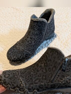 Skechers Relaxed Fit: Bikers - Earthy Chic Charcoal Leopard